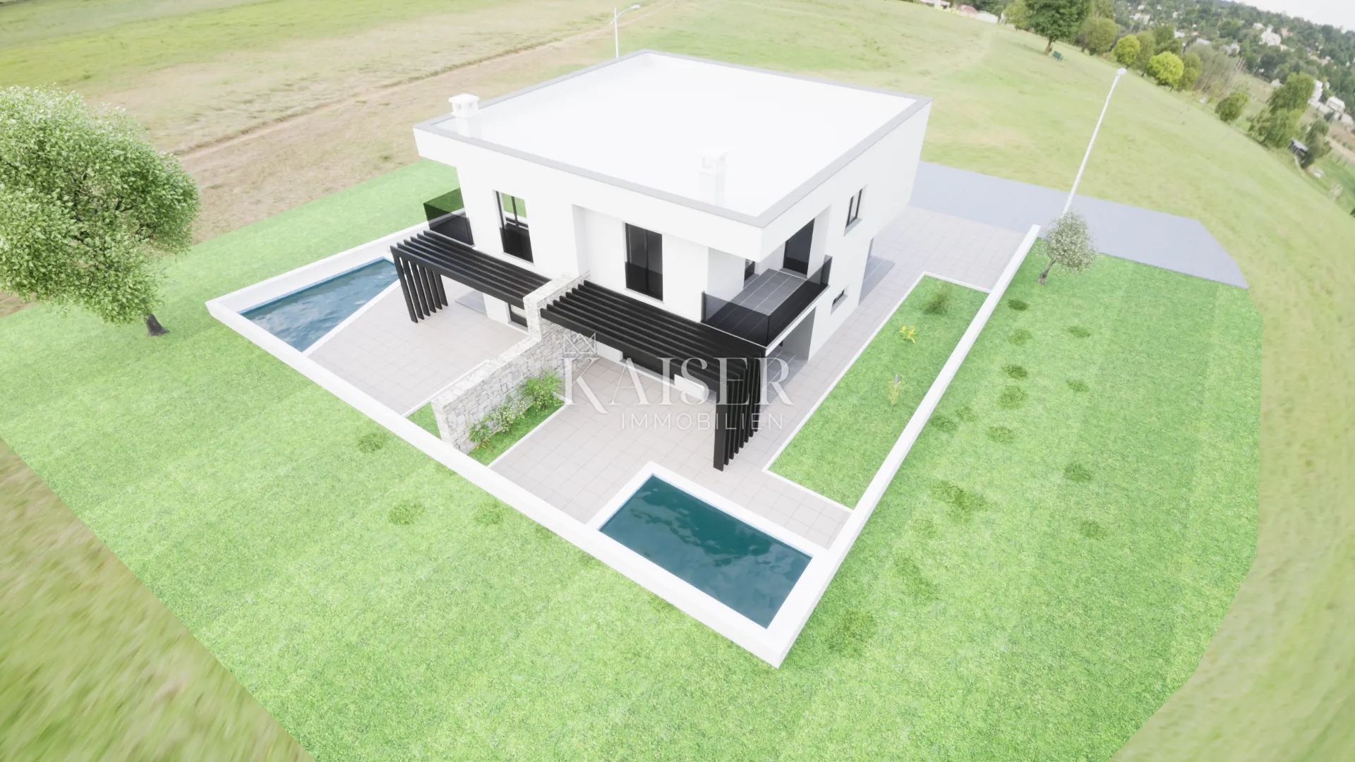 istra, umag okolica - dvojna kuća: dvoetažni stan sa bazenom; 120m2 - slika 9