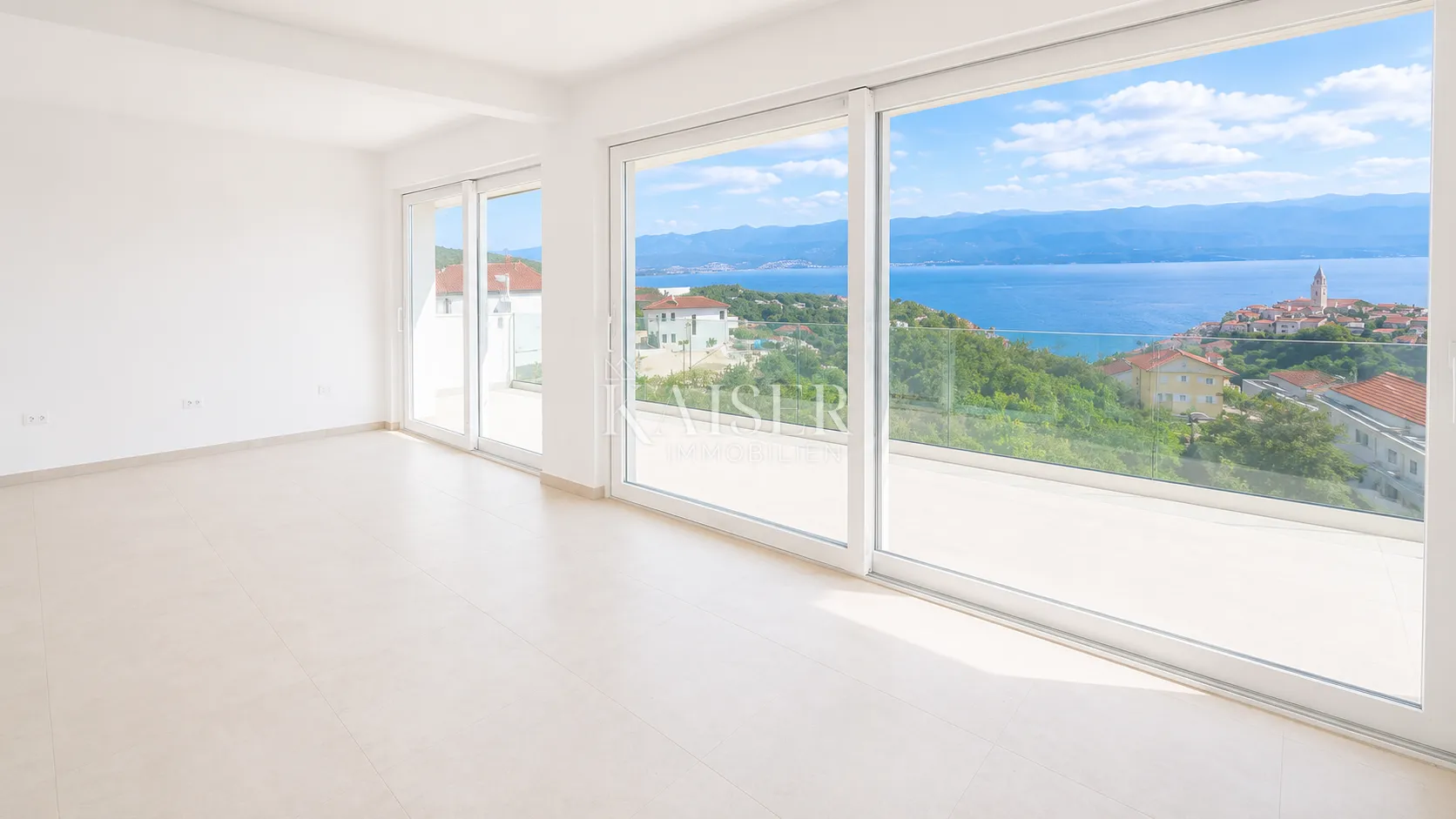otok krk, vrbnik - stan s4, 3s+db sa okućnicom i pogledom na more - slika 2