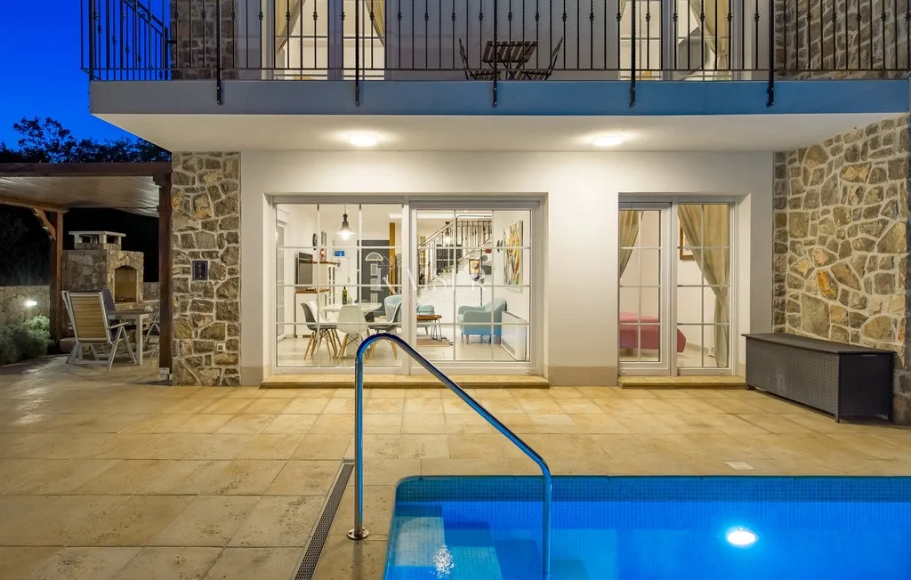 kornić, otok krk- vila 121m2 s pogledom na more i bazenom - slika 29