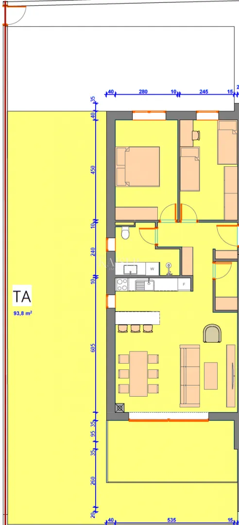 istra, umag, okolica - stan u novogradnji, 86m2, 300m od mora, prizemlje - slika 9