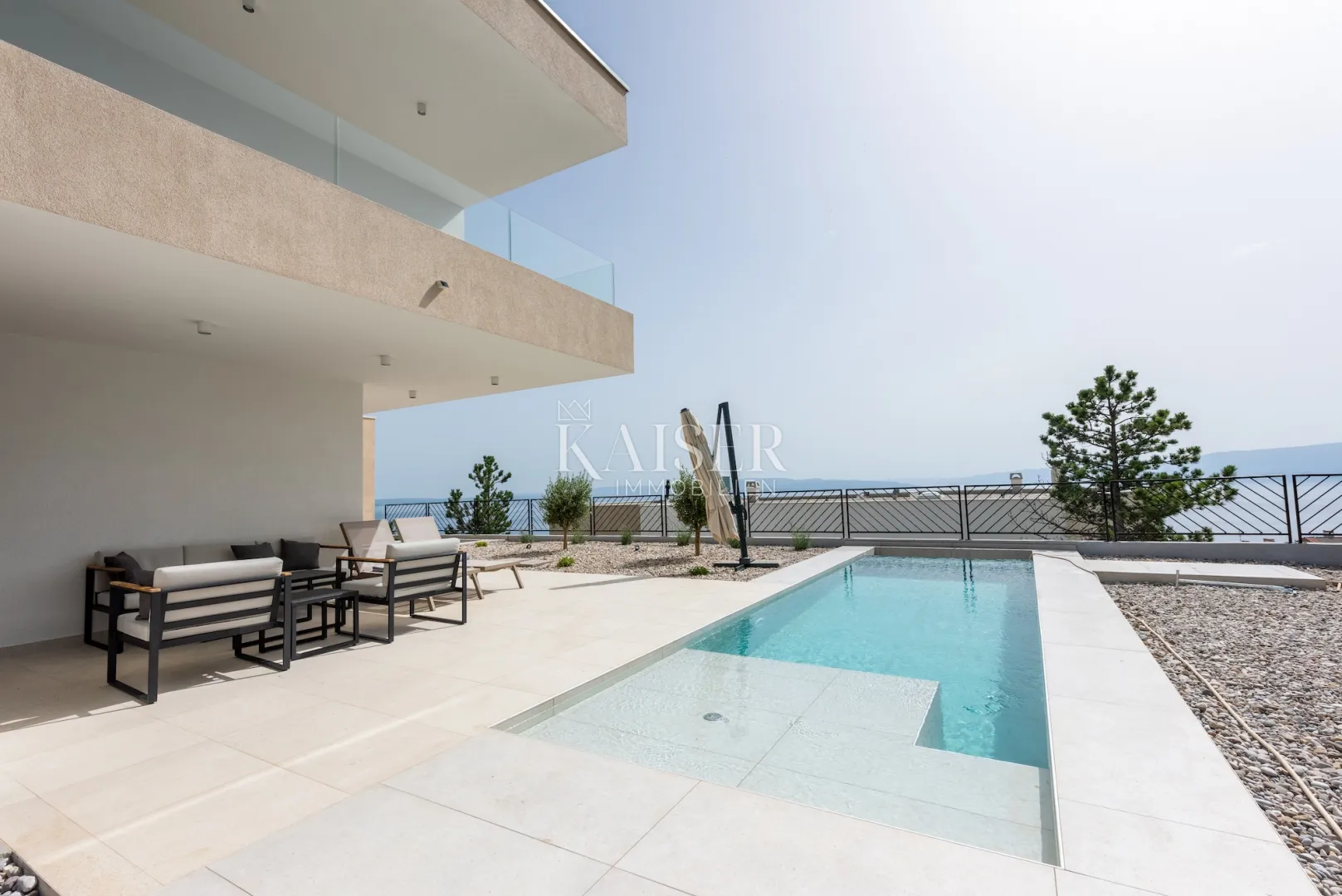 kostrena - moderna duplex kuća sa bazenom za najam - slika 8
