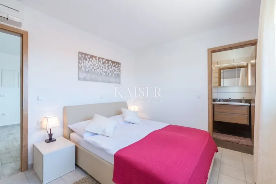 sukošan, zadar - moderan dvosoban apartman s lođom i pogledom na more - slika 11