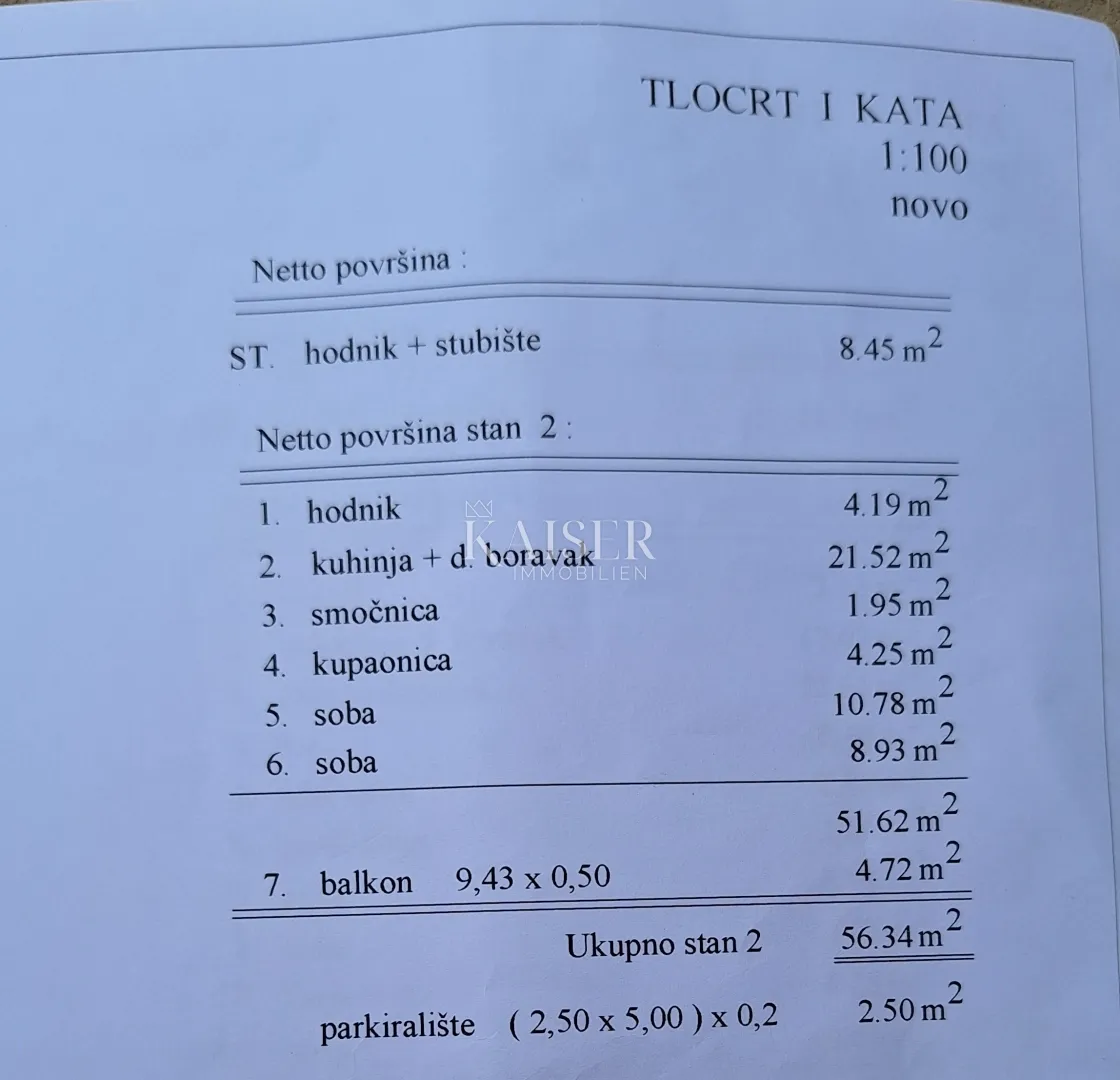rijeka, podmurvice- moderan 2-soban stan s pogledom na more i parkingom - slika 11
