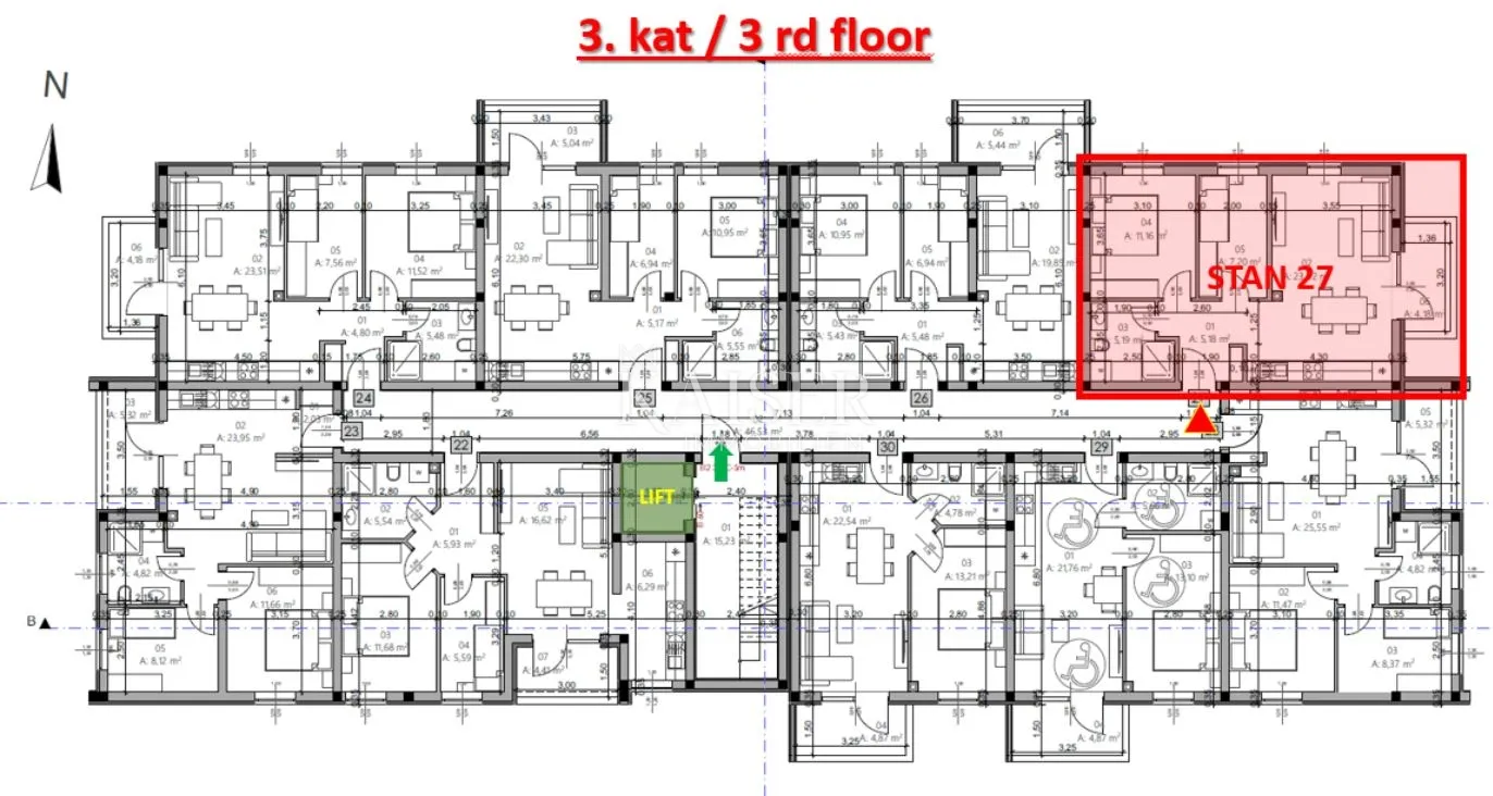 istra, pula- dvosoban stan 54m² u modernoj novogradnji - slika 23
