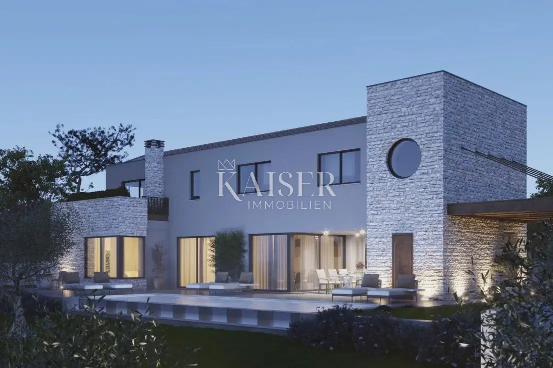 istra - poreč, luksuzna mediteranska vila sa saunom i bazenom - slika 1