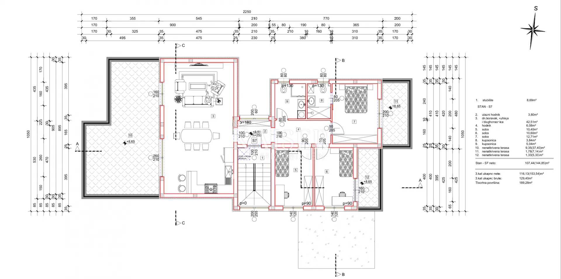 primošten – ekskluzivan penthouse u novogradnji, 200m od mora - slika 14