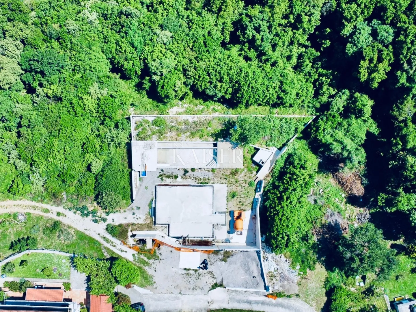 opatija, mošćenice - vaš pogled na kvarner, građevinsko zemljište sa započetom gradnjom luksuzne vile - slika 3