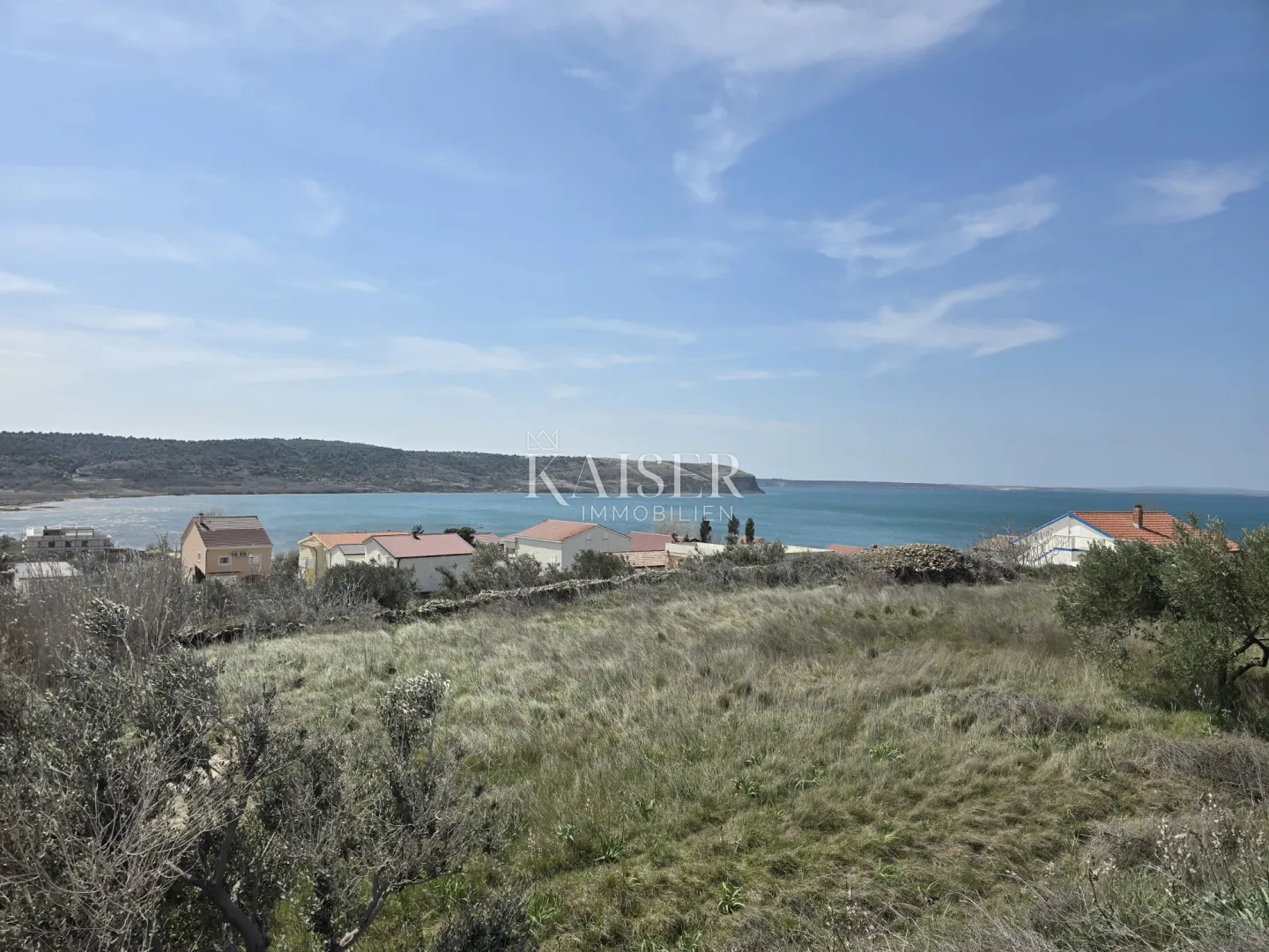 Rtina,Zadar - Ekskluzivno građevinsko zemljište od 2.000 m² s otvorenim pogledom na more - Rtina, Ražanac
