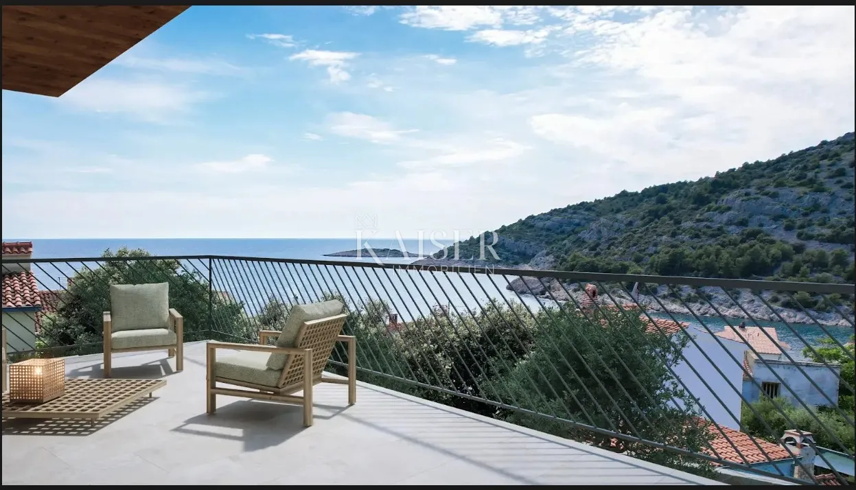 Šibenik, Stivašnica- Penthouse sa terasom i pogledom na more - Stivašnica, Rogoznica