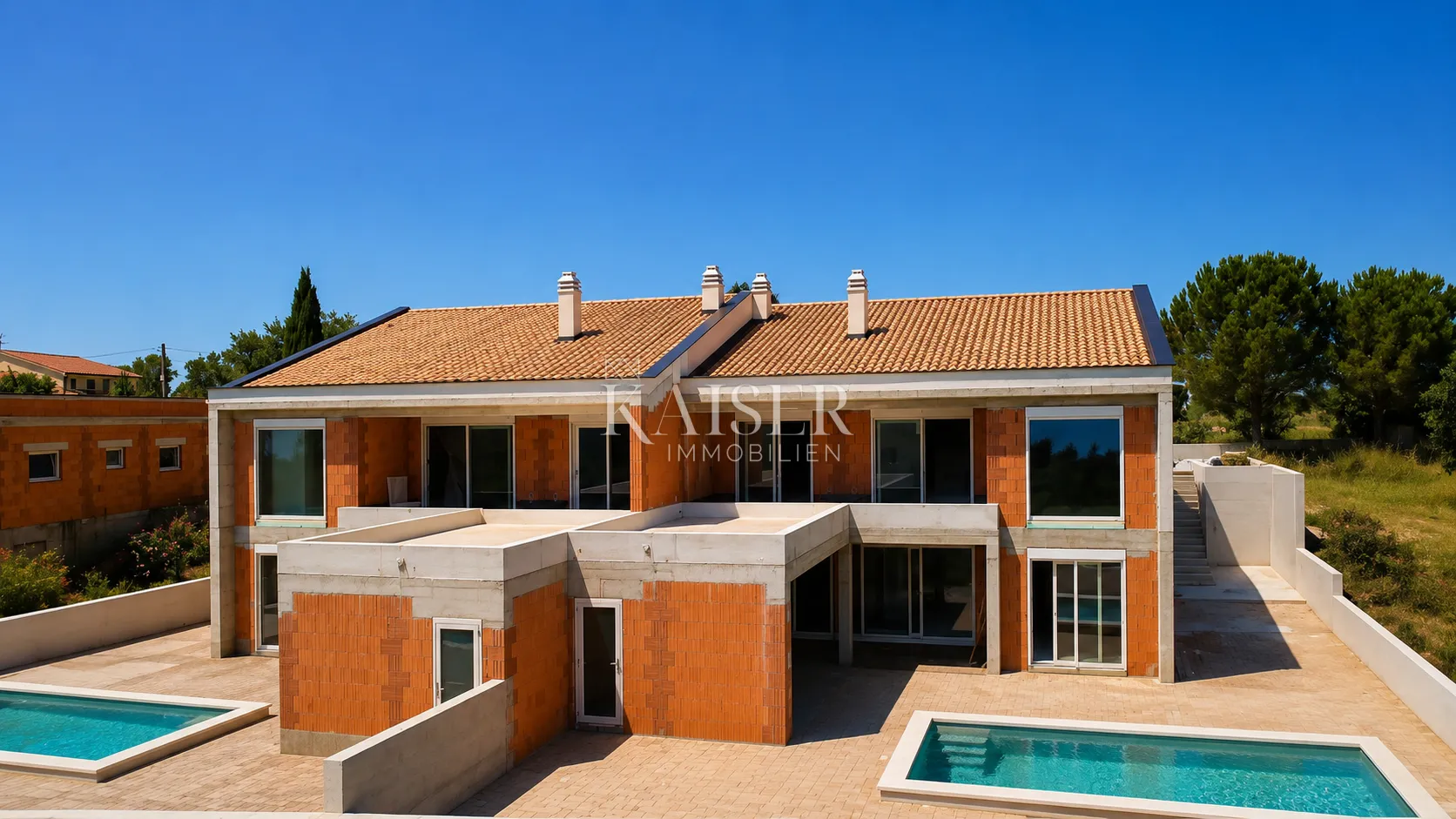 istra, vodnjan- moderna dvojna vila 260m2 s bazenom u mirnom okruženju - slika 2
