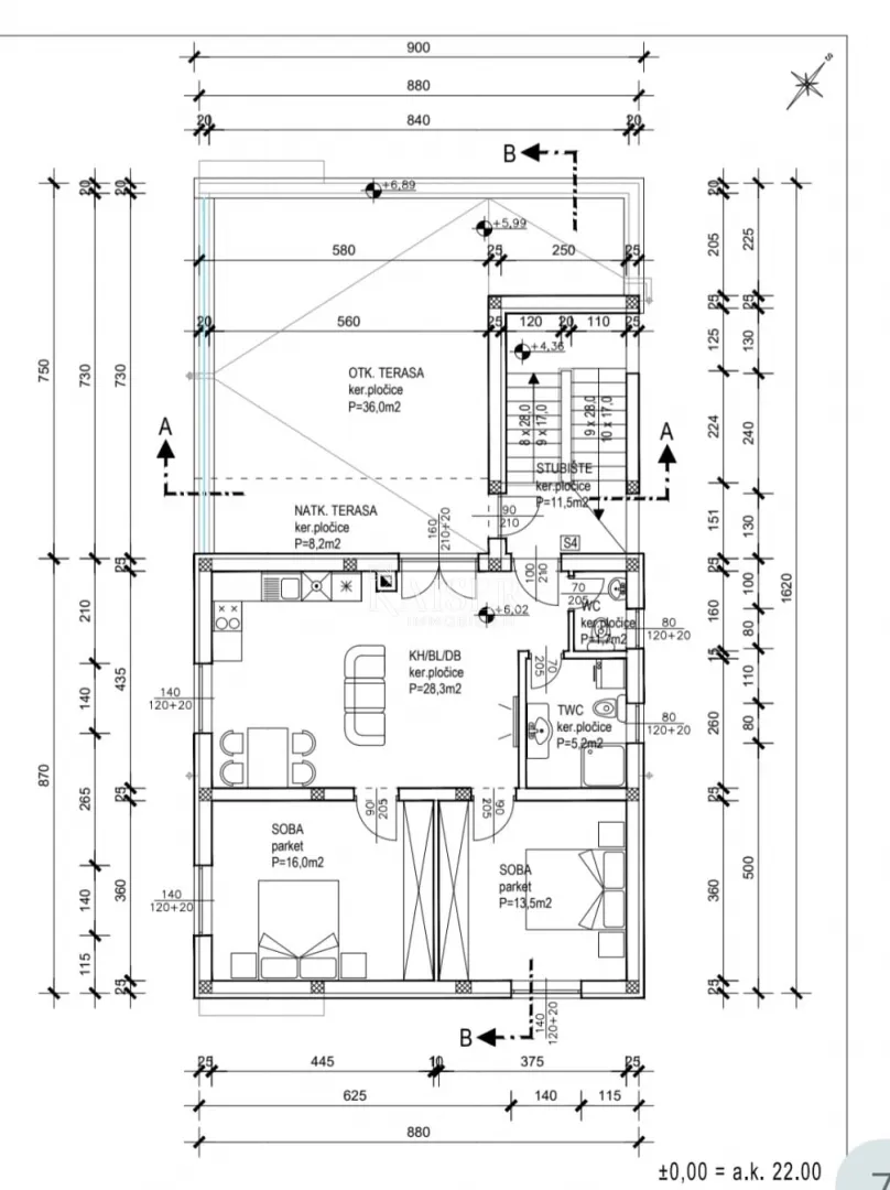 penthouse apartman s velikom krovnom terasom u novogradnji, vir – pedinka - slika 19