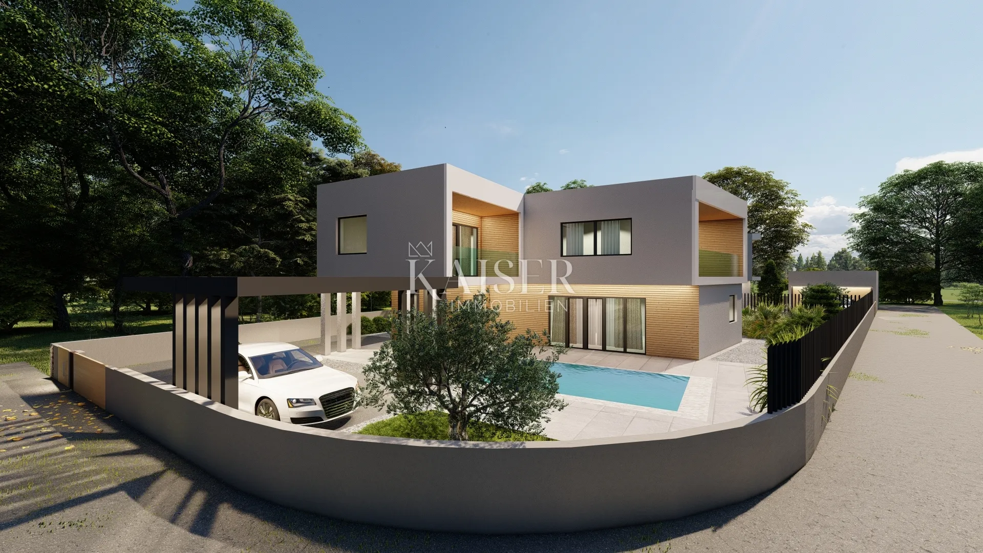 Istra, Pomer- građevinsko zemljište 511m2 s projektom, 100m od mora - Pomer, Medulin