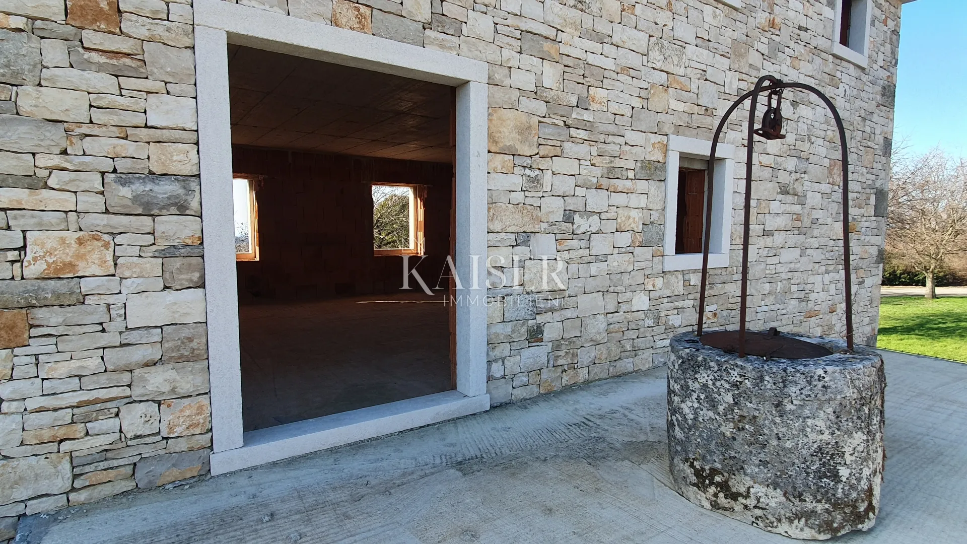 istra - lovreč, kamena roh bau vila pogled more - slika 8