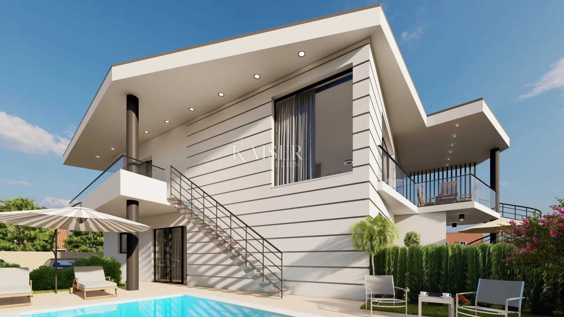 otok krk, malinska - luksuzna dvojna kuća sa privatnim bazenom 177 m2 - slika 16