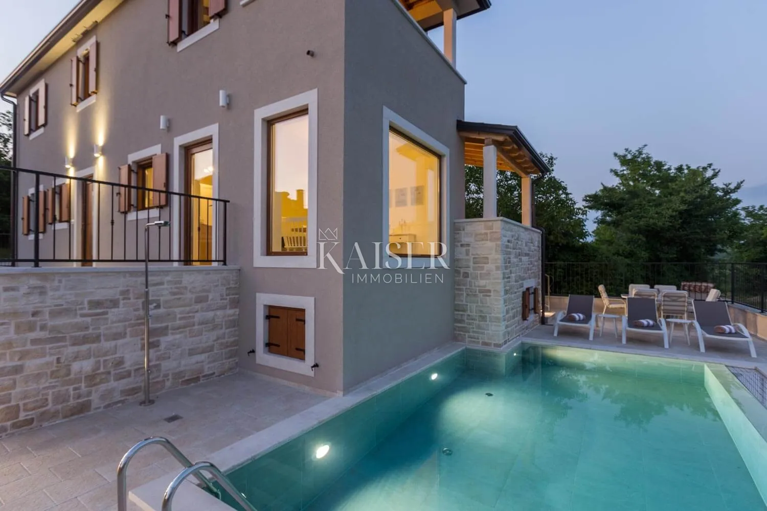istra, buje- kuća 150m2 s bazenom i pogledom na more - slika 33
