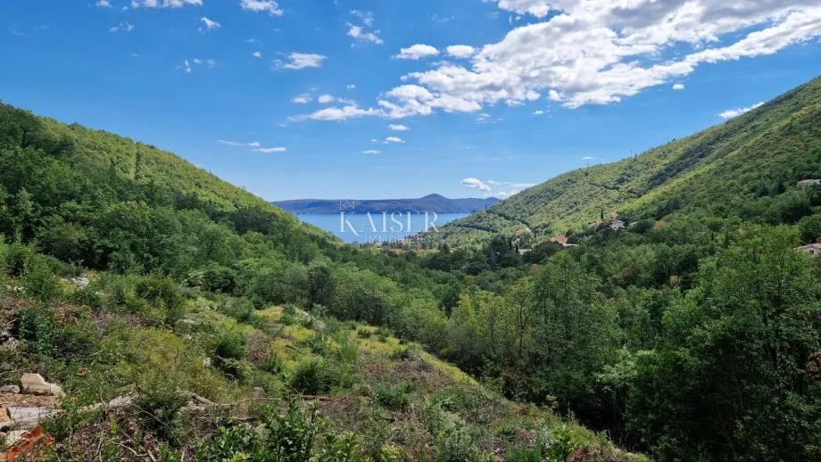 mošćenička draga - zemljište s projektom, 1 215 m2 - slika 2