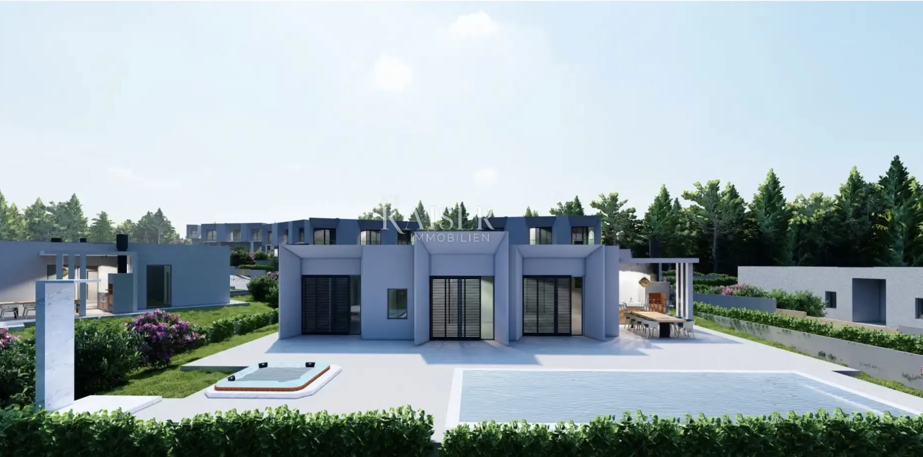 Istra, Trget - novogradnja s bazenom, 158 m2 - Trget, Raša