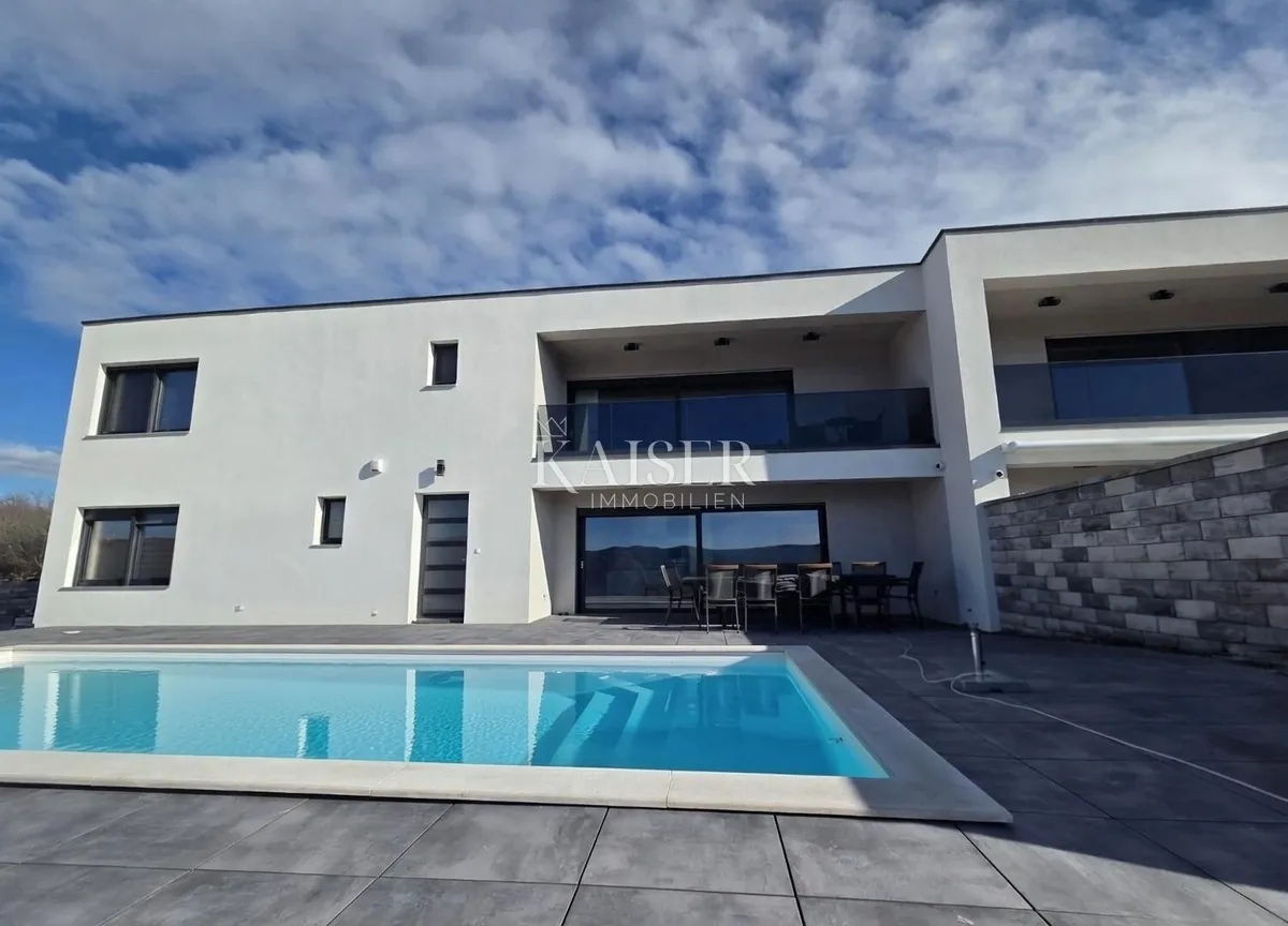 otok krk, brzac - duplex 157m2, pogled more - slika 1