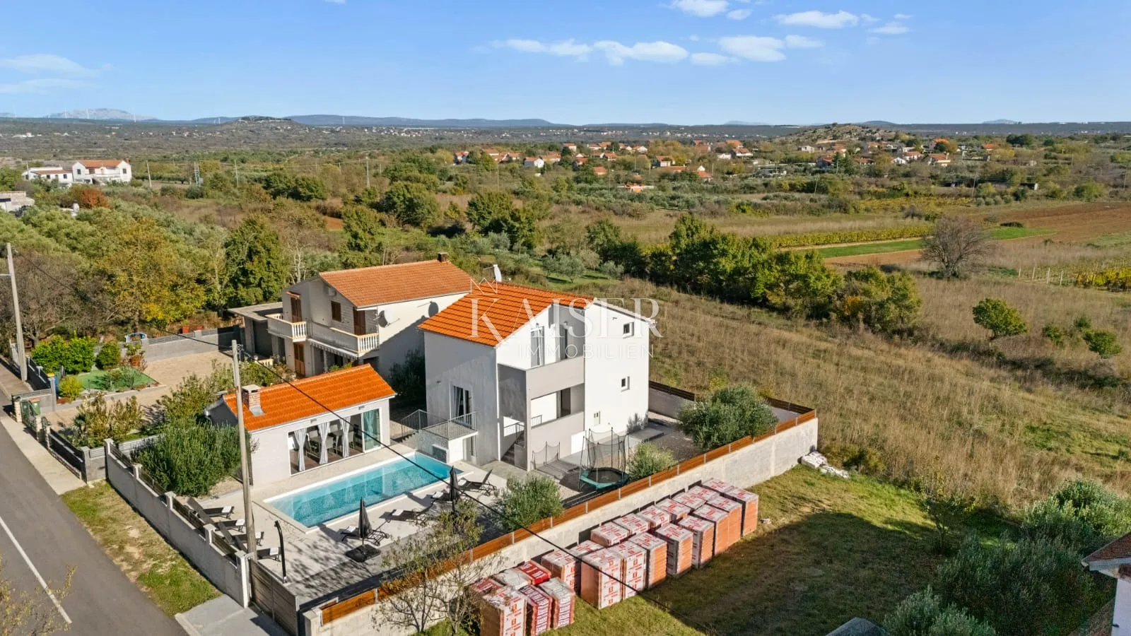 biograd, okolica - kuća sa bazenom, 145m2 - slika 36