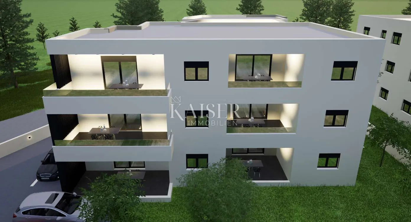 vodice, šibenik - moderan dvosoban stan s natkrivenom terasom 700m od mora - slika 19