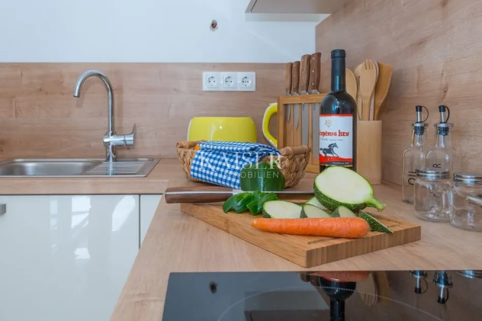 sukošan, zadar - moderan dvosoban apartman s lođom i pogledom na more - slika 13