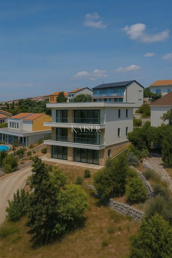 novi vinodolski - zadnji stan, novogradnja, 1s+db, pogled na more - slika 3