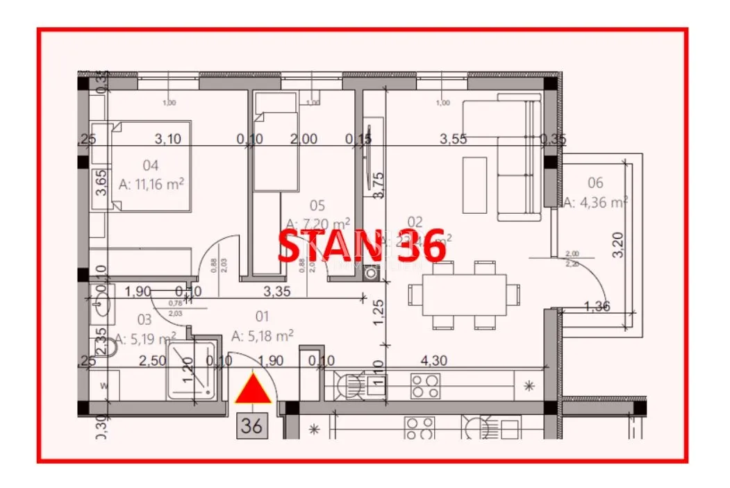 istra, pula- dvosoban stan 54m² u modernoj novogradnji - slika 20