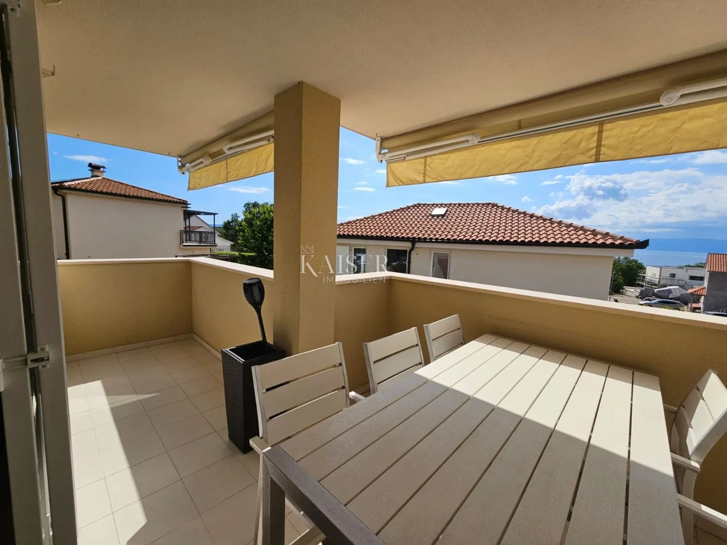 otok krk, malinska - apartman 100m2, pogled more - slika 9