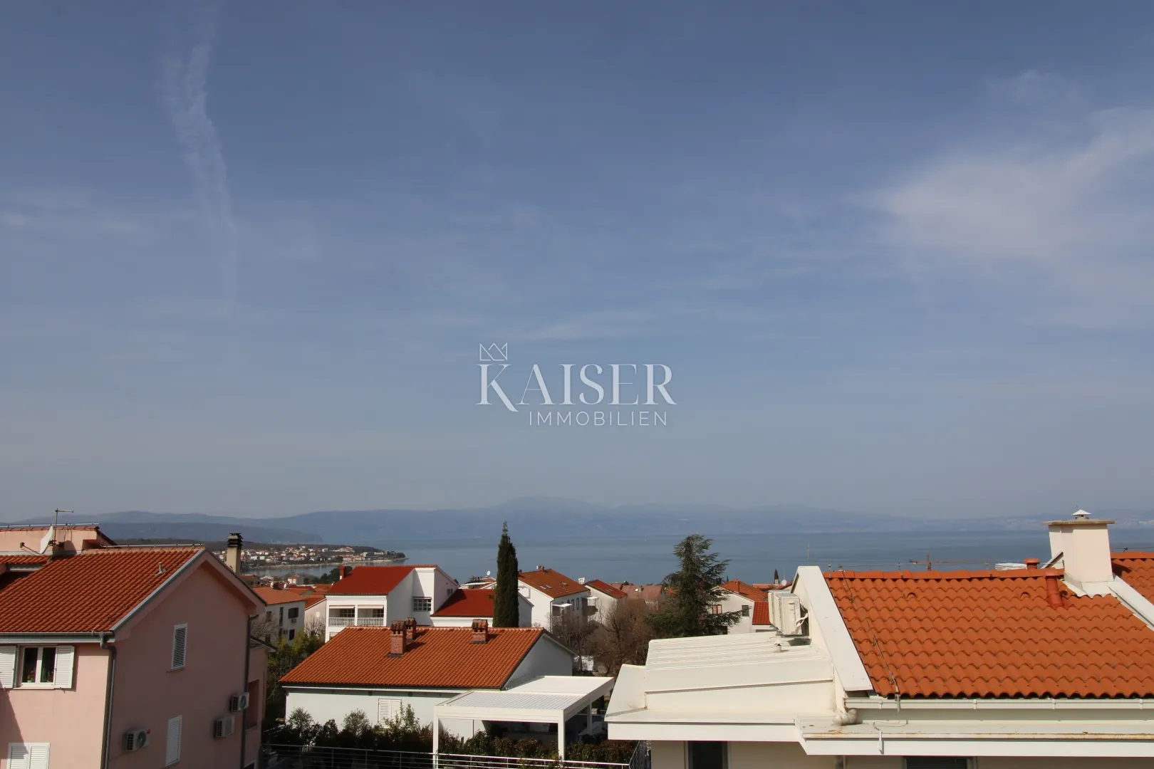 Malinska -Penthouse sa terasom i pogledom na Riječki zaljev - Malinska, Malinska-Dubašnica