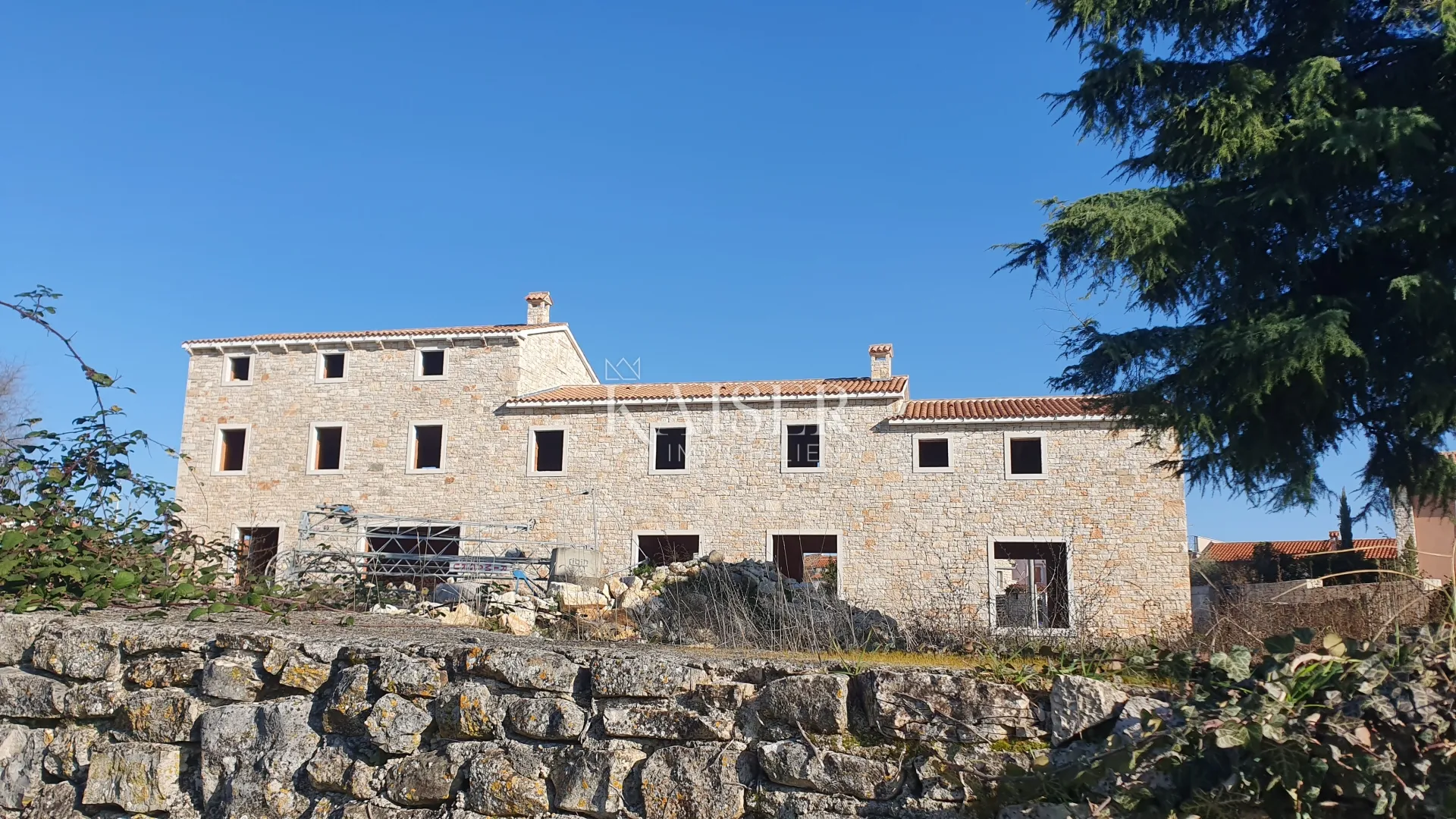istra - lovreč, kamena roh bau vila pogled more - slika 17