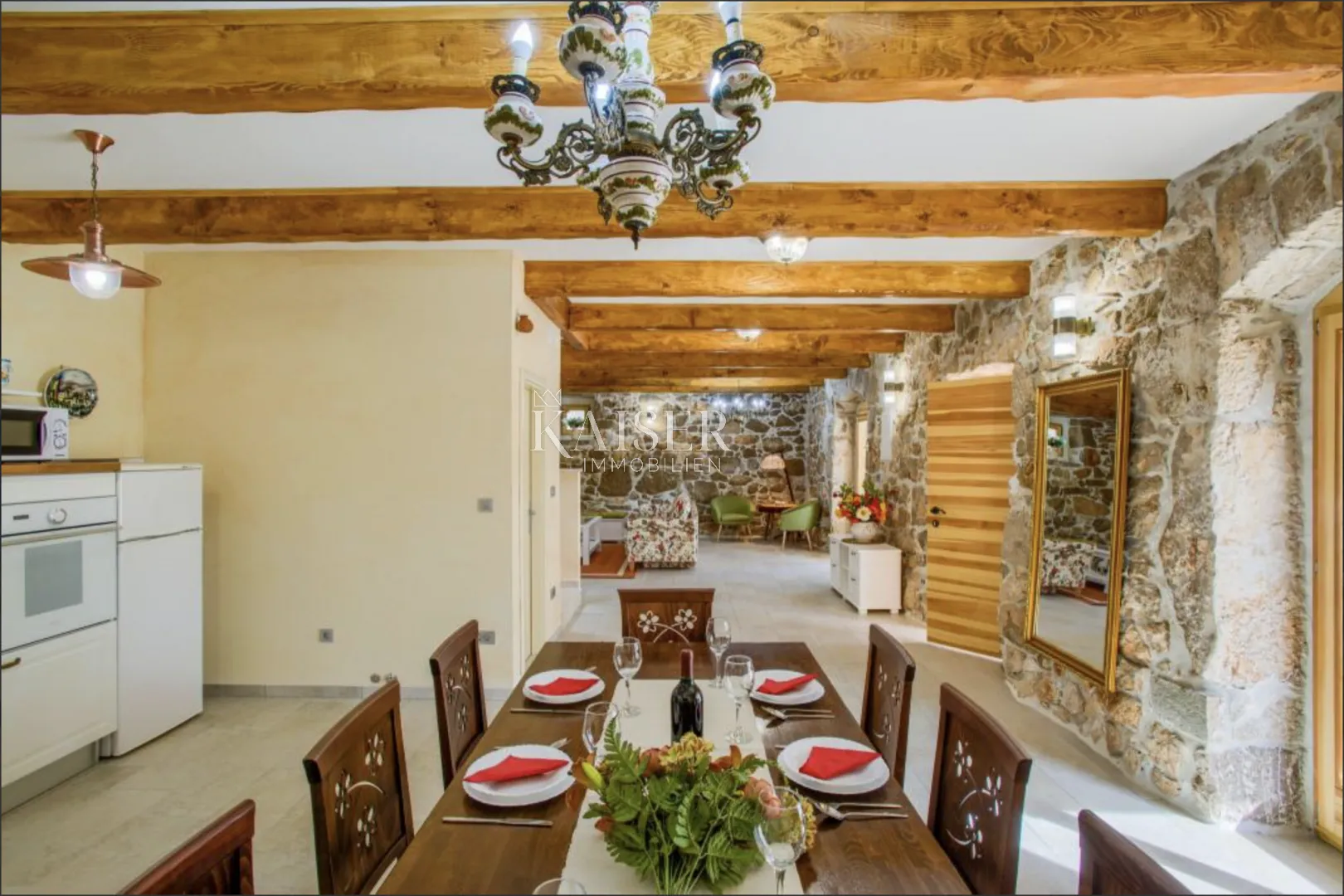krk, garica - predivna vila 150m2 s bazenom - slika 9