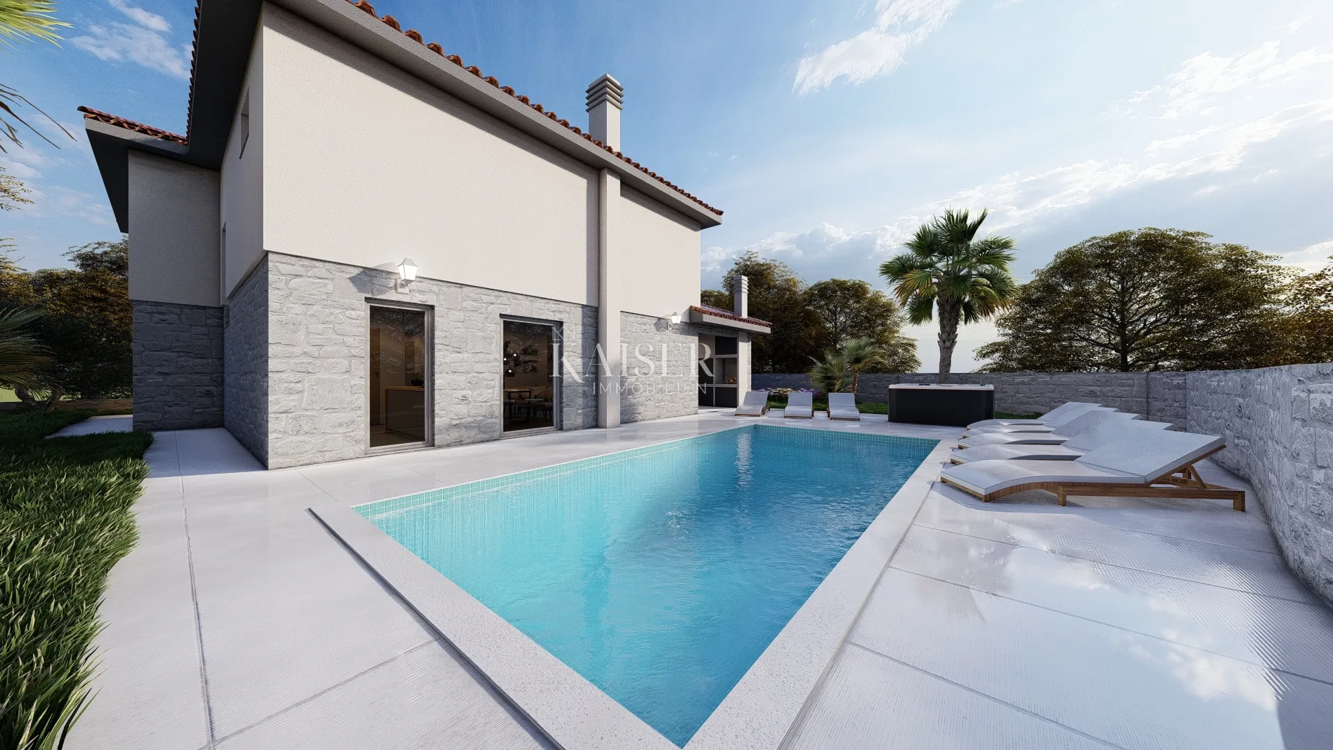 otok krk, dobrinj okolica - ekskluzivna villa sa bazenom, 210m2 - slika 16