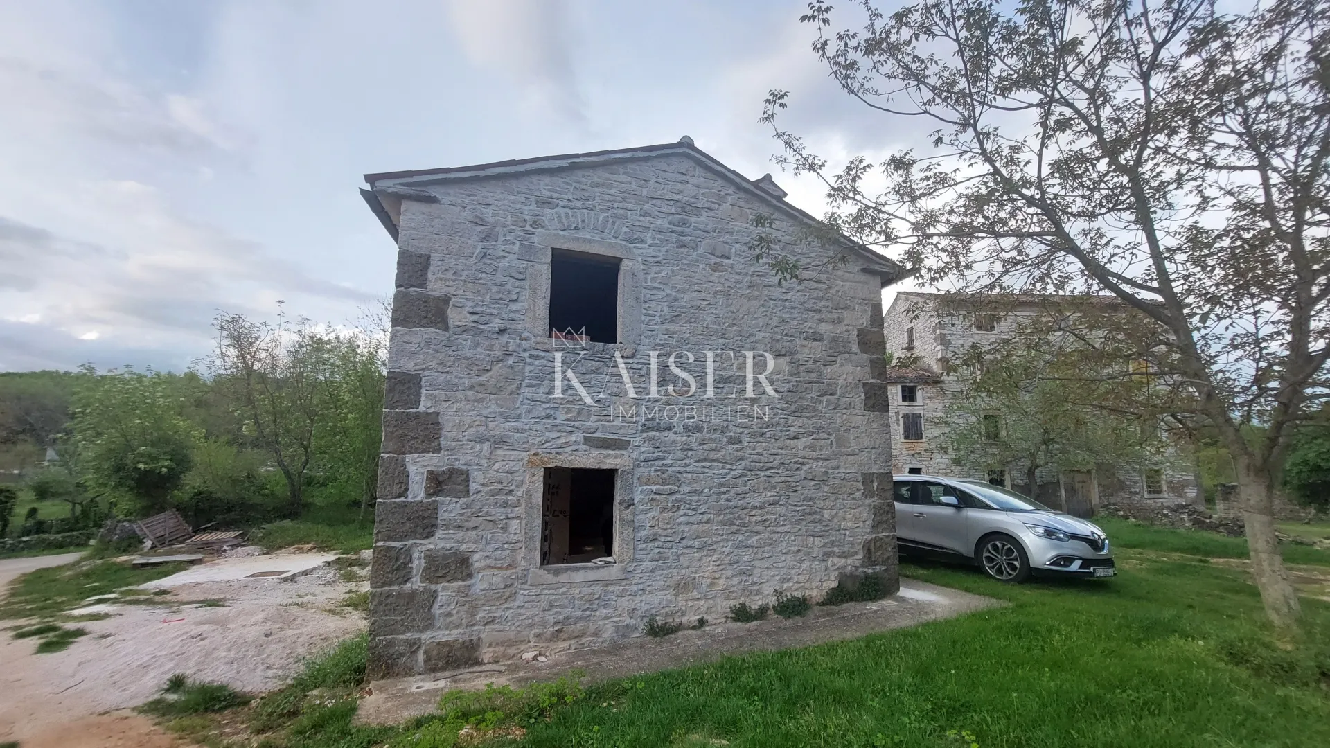 istra, grožnjan - samostojeća kamena kuća, 90m2, rohbau - slika 14