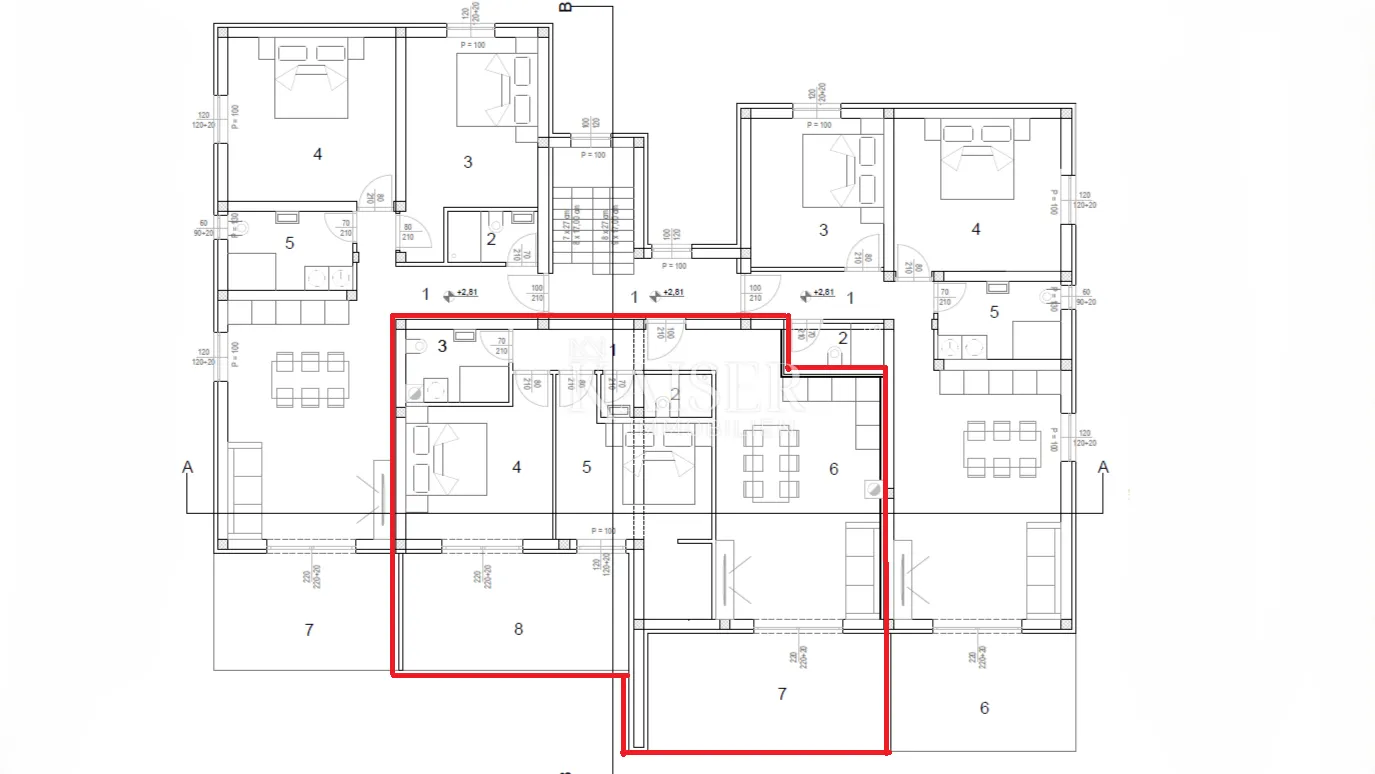 istra, novigrad - dvosoban stan sa dnevnim boravkom, 66m2; prvi kat - slika 6