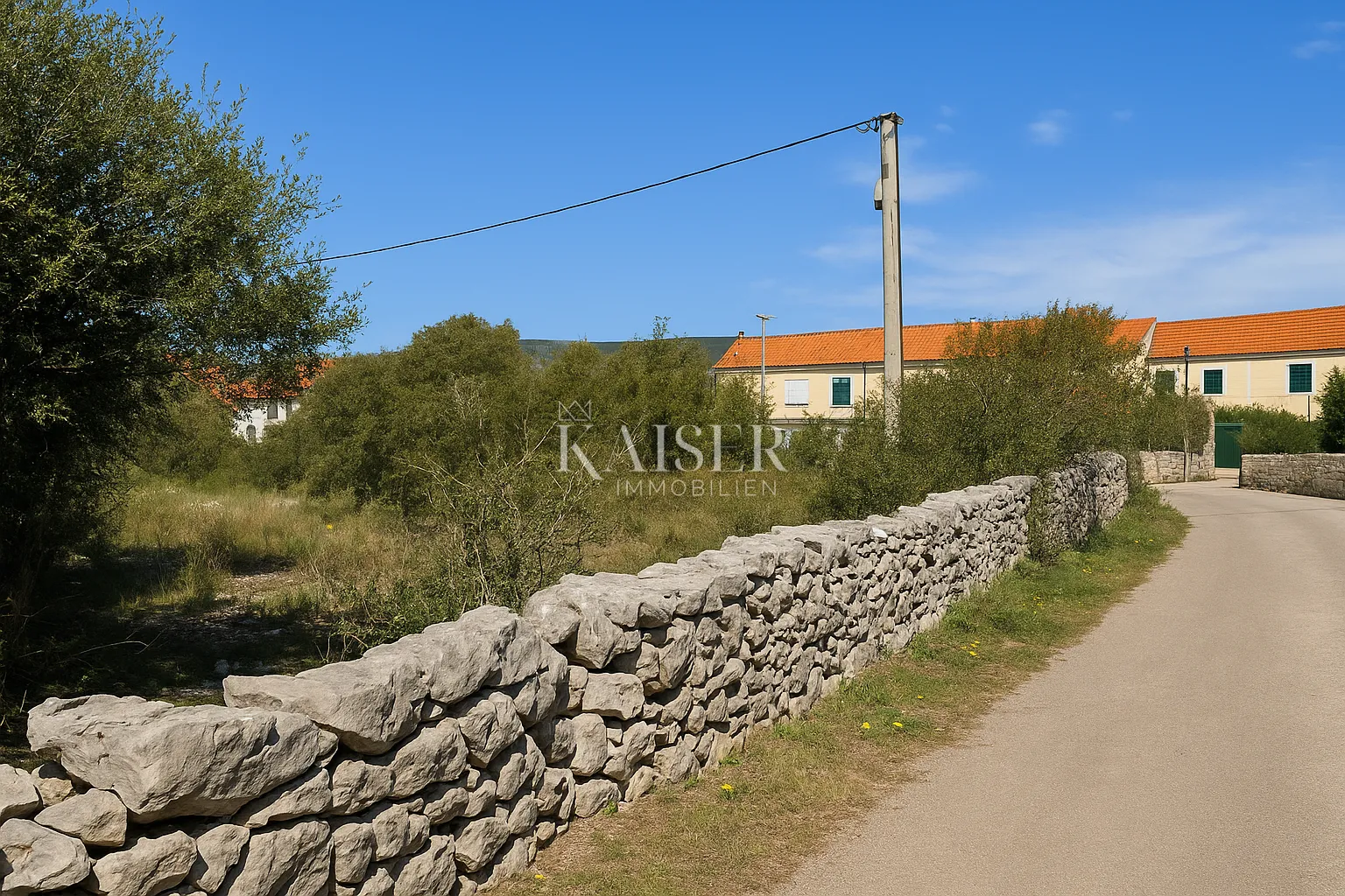 Šibenik – Dubrava | Građevinsko zemljište 1819 m² s potencijalom za vilu ili investiciju - Dubrava kod Šibenika, Šibenik