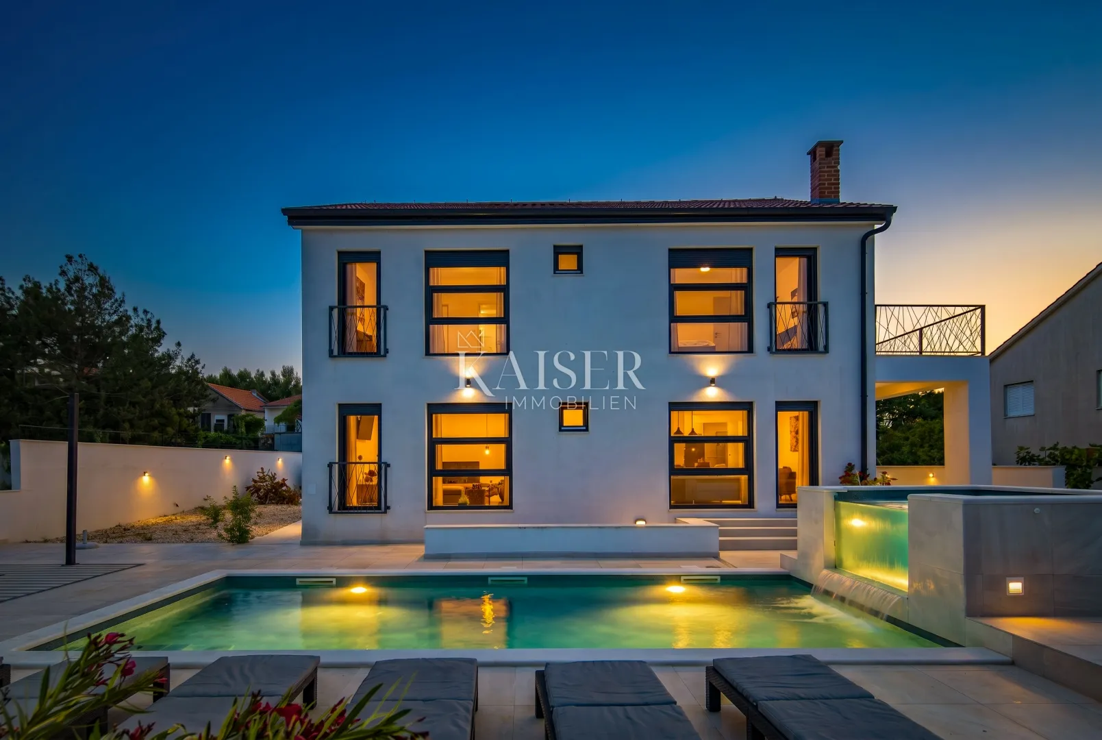 zadar – pridraga, moderna vila s bazenom i jacuzzi zonom, 300 m od mora - slika 58
