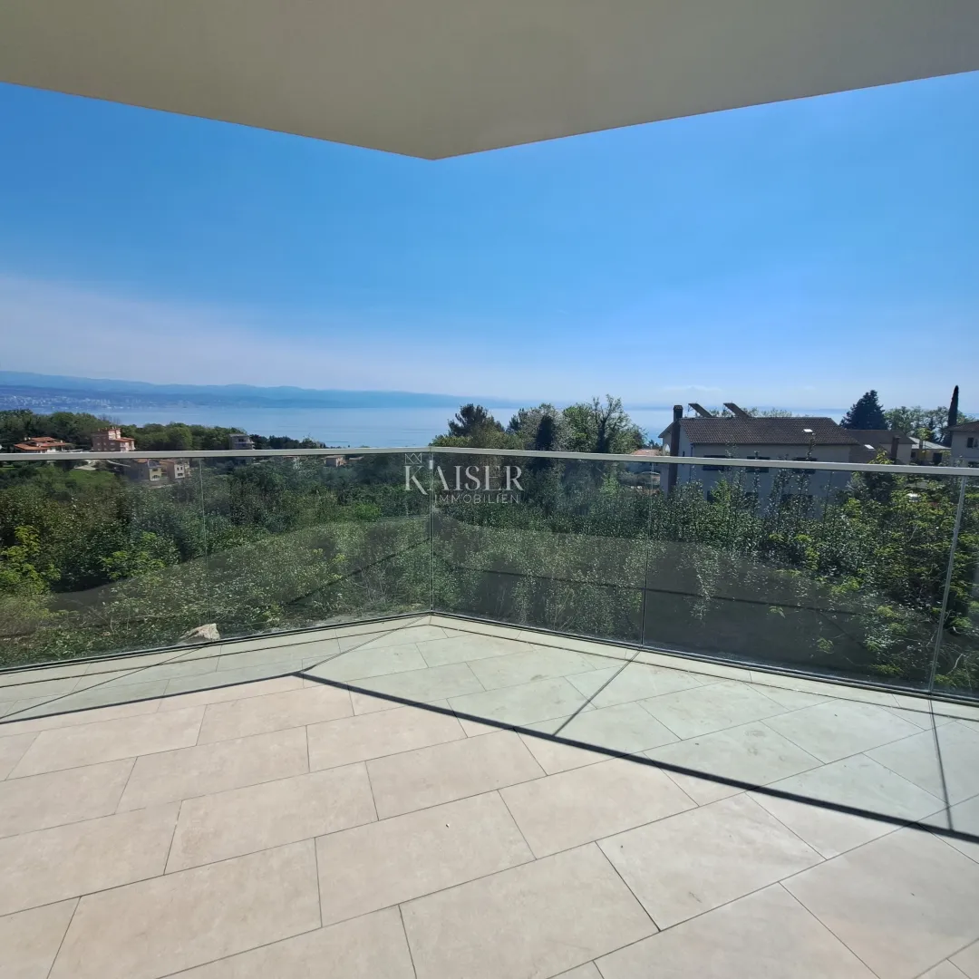 opatijska riviera,dvoetažni stan s velikom terasom i otvorenim pogledom prema moru - slika 15