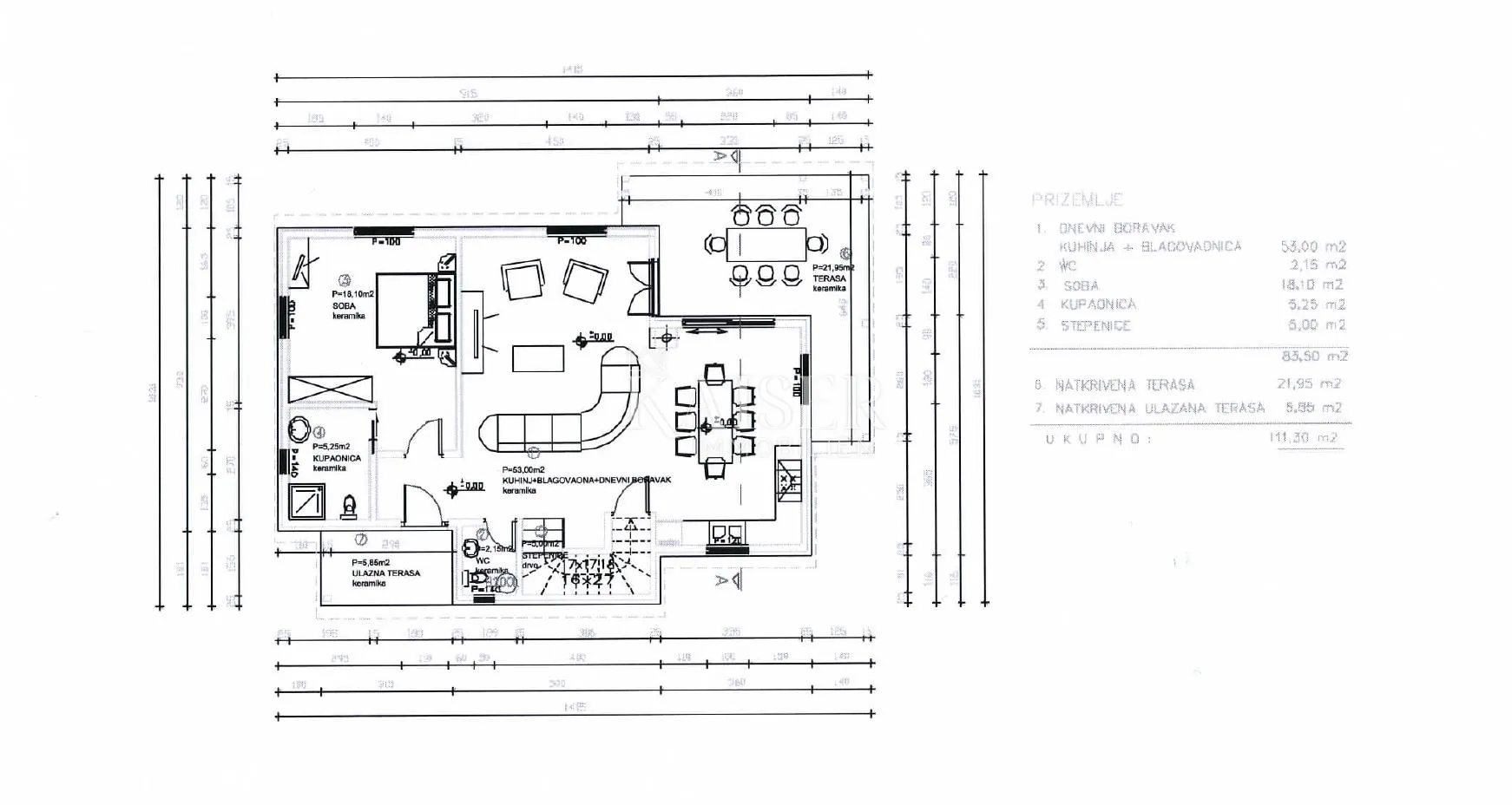 istra, rabac - kuća s pogledom na more i bazenom, 220 m2 - slika 14