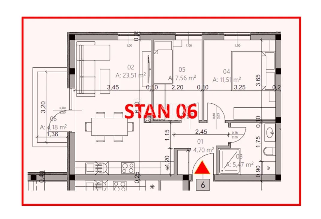 istra, pula- dvosoban stan 54m2 u novogradnji s liftom - slika 13