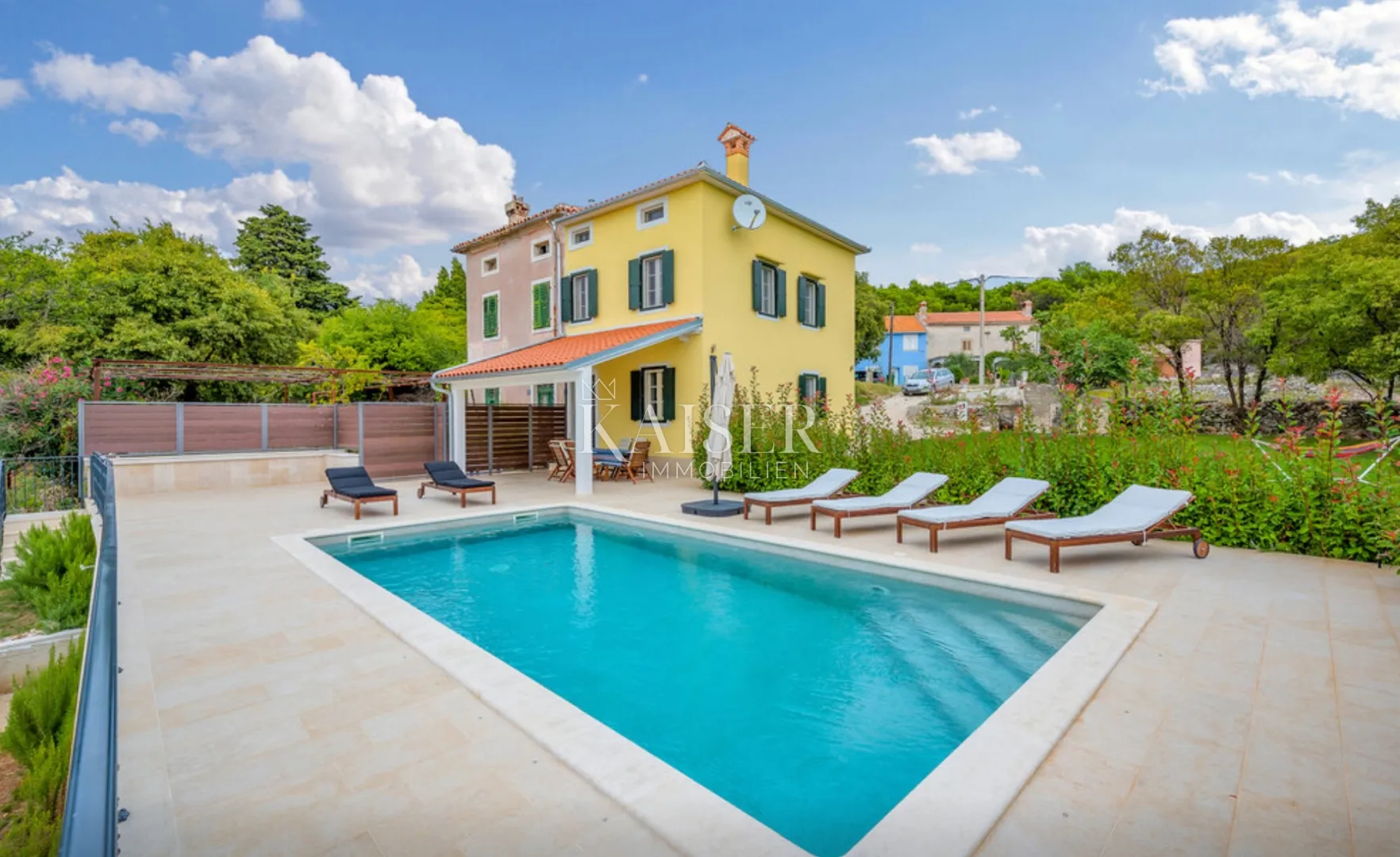 istra, labin - prilika, kuća s bazenom na velikoj okućnici i pogledom na more, 120 m2 - slika 16