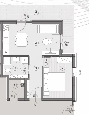 istra, pula- moderan stan 53m2 u novogradnji, mirna lokacija - slika 5