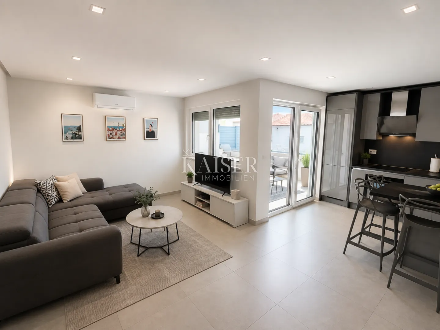 crikvenica- dvosoban stan 61,51m² s pogledom i bazenom - slika 2