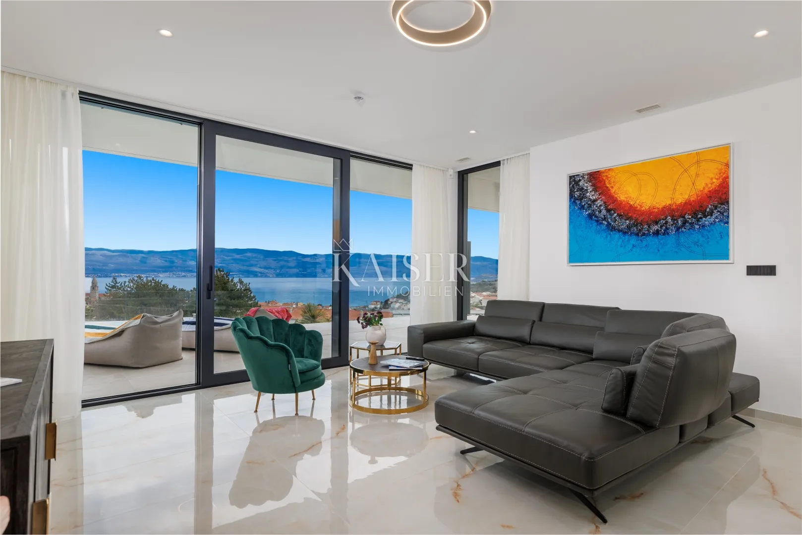 krk, vrbnik - villa 265m2 sa panoramskim pogledom na more - slika 16
