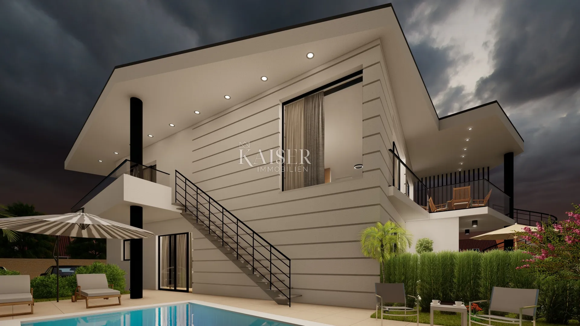 otok krk, malinska - luksuzna dvojna kuća sa privatnim bazenom 177 m2 - slika 26