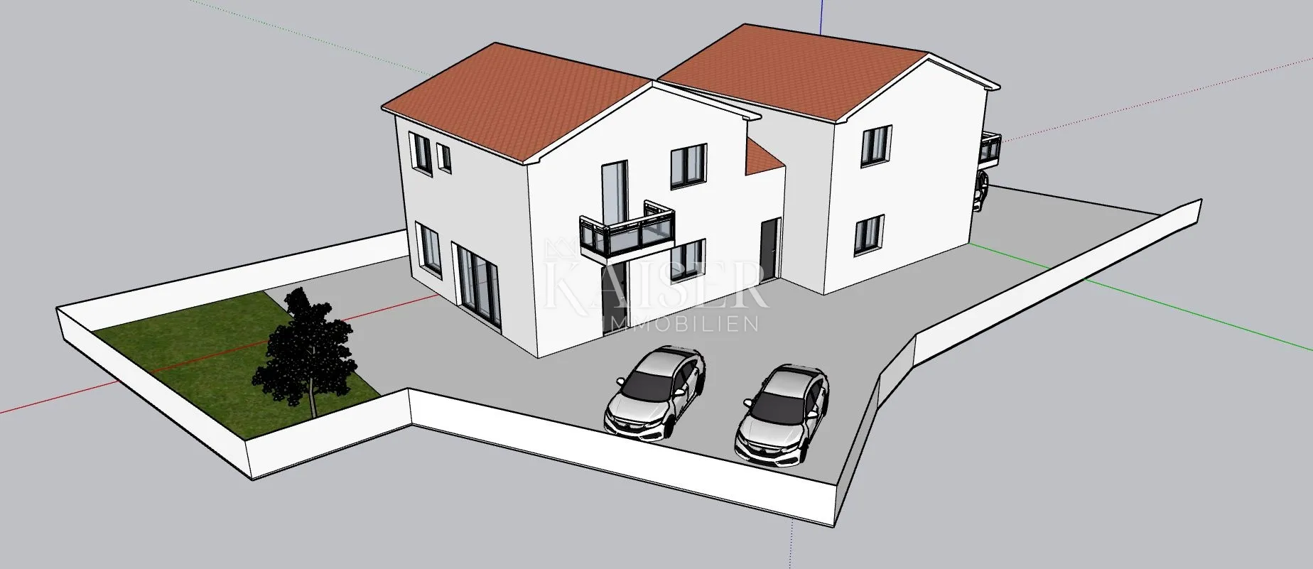 istra, buje okolica - dvojna kuća 109m2, 3 spavaće sobe, u izgradnji - slika 5