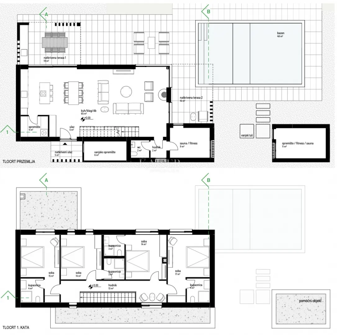 istra, labin - vila s bazenom 176 m2 na okućnici 2 710 m2 - slika 16
