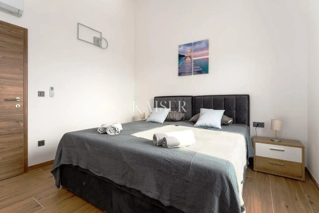 krk, risika - moderna dvojna kuća, 150 m2, pogled more - slika 15