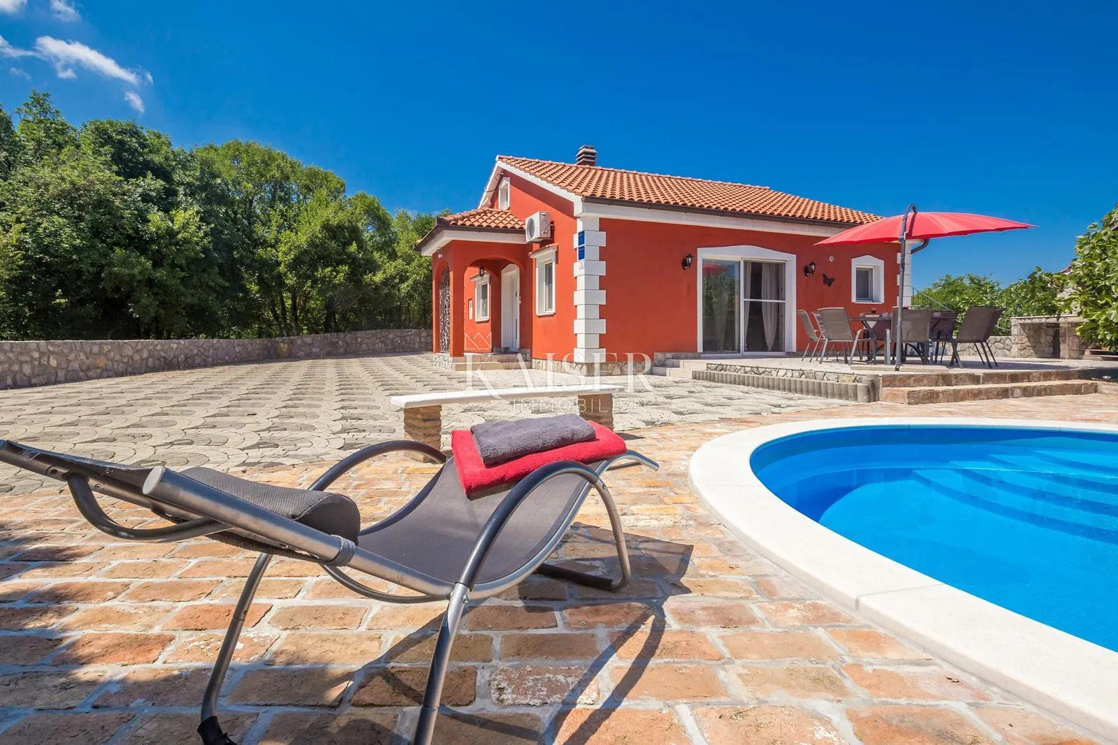 otok krk, dobrinj- kuća 120m2 s bazenom na mirnoj lokaciji - slika 25