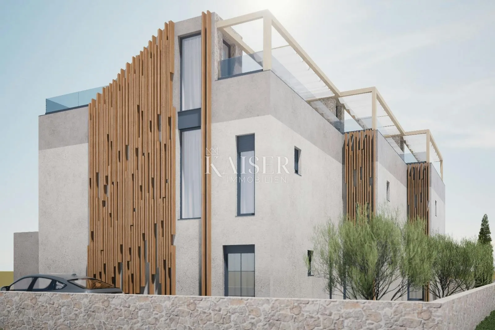 sukošan, zadar - tri moderne vile u nizu s krovnim terasama, 350 m od mora - slika 6
