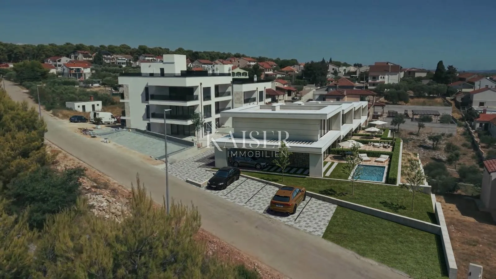 zadar, sv. filip i jakov- moderna vila sa bazenom i pogledom na more i otoke - slika 4
